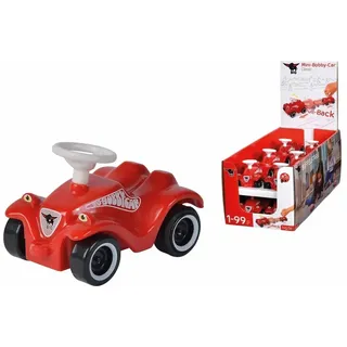Big 800055975 - BIG Mini-Bobby-Car-Classic, rot, Miniaturmodell mit Rückziehfunktion, 1 Stück, 45x70x50mm