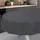 Wachstuch-Tischdecke Oval 180 x 140 Schwarz