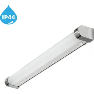 Kwazar Luminaire LED Wandlampe 60 cm Badleuchte wand 15W Wandbeleuchtung 4000K Moderne Spiegelleuchte Küche Küchenlampe ULKE mit Schalter Sehr Hell - Silber