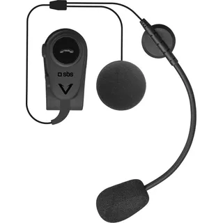 SBS Mono Wireless Motorrad-Headset Schwarz