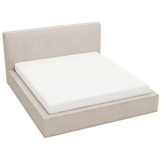GRAINGOLD Polsterbett mit Bettkasten, , beige , Maße (cm): B: 195 H: 100
