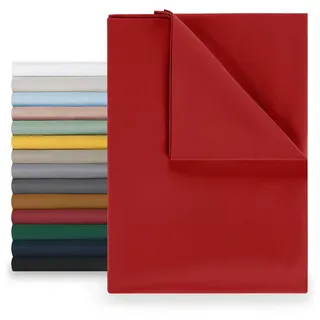 Blumtal Bettlaken Mikrofaser 180 x 275 cm Rot