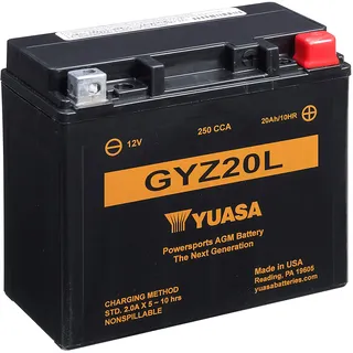 YUASA GYZ20L 12V 250 CCA wartungsfreie AGM Motorradbatterie