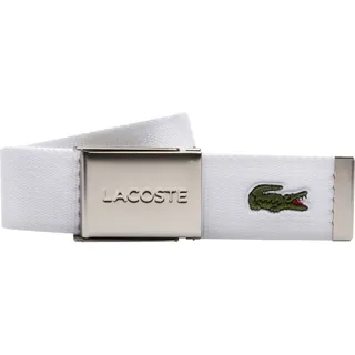 LACOSTE Gürtel Made in France weiß - 100