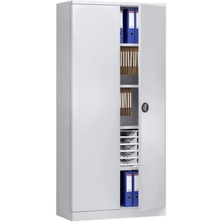 Gürkan Stahlschrank 100064 lichtgrau 92,0 x 42,0 x 195,0 cm, zerlegt