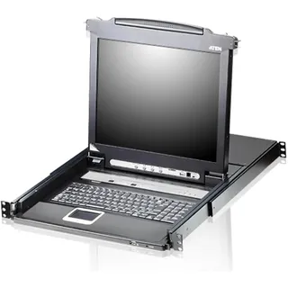 ATEN CL5708M Tastatur/Video/Maus KVM-Switch Rack-Einbau Schwarz