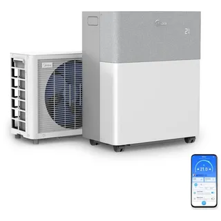 Midea 4-in-1-Klimagerät Klimagerät PortaSplit-E, die 4-in-1 Ganzjahreslösung weiß