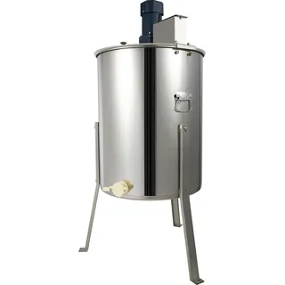 Honigschleuder - Elektrische 4-Waben - Edelstahl - Drehzahl 270 U/min - Kapazität 10 kg - Silber
