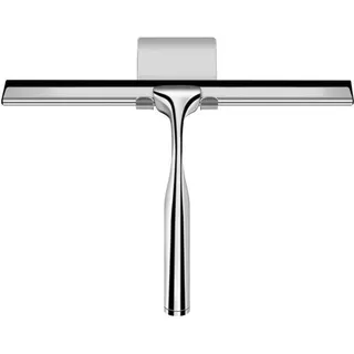 RVS Wisser für 25 cm und 30/31 cm Dusche, ohne Bohren, für Dusche, Bad, Küche und Auto-Glas-Reinigung - Silber