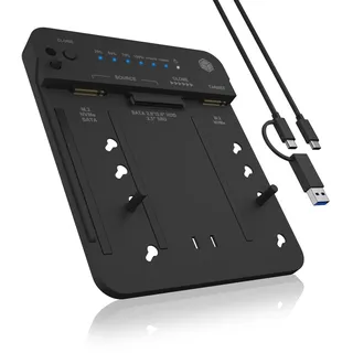 Icy Box IB-2913MCL-C31 Klonstation für M.2, NVMe, 2,5" SSD, HDD