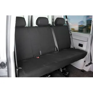 Walser Passform Auto-Sitzbezug, Transporter-Schonbezug Stoff kompatibel mit VW T5, 3er Bankbezug Pritsche