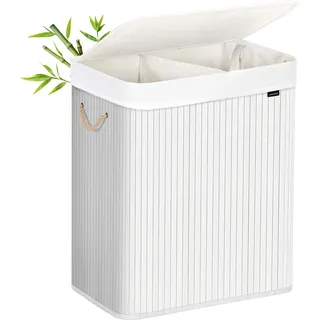 Songmics Wäschekorb 100 l Weiß