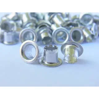 Turikan Alu-9-L 80 Ösen für Ösenlocher BP-02 (5-50 Blatt), Aluminium, silber