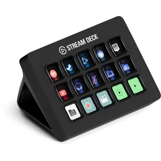 Elgato Stream Deck MK.2 – Studio-Controller, 15 Makrotasten, auslösen von Aktion in Apps und Software wie OBS, Twitch, YouTube und anderen, für Mac und PC