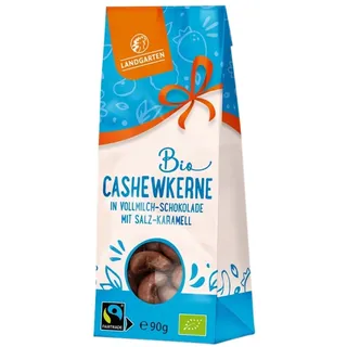 Landgarten Cashewkerne in Salz-Karamell Schokolade bio