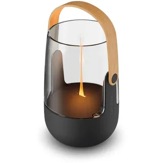 Stadler Form kabelloser Aroma Diffuser und Laterne Sophie mini, mit Akku bis 7 h, Indoor und Outdoor, mit Flammen-Effekt, für ätherische Öle, Ultraschall-Aromatherapie, schwarz mit Bambus-Griff