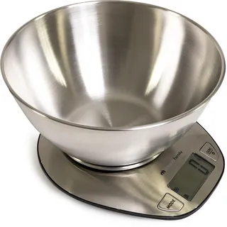Melchioni Graal Bilancia Präzise Edelstahl-Küchenwaage mit Tara-Funktion