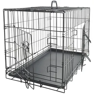 MYPETS Tiertransportbox Hundegitterbox Safe Hundetransportbox Hundebox Transportbox 94 cm x 62 cm x 58 cm