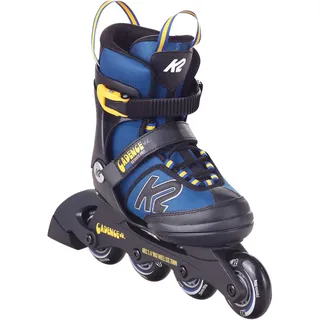K2 Cadence Inline Skates Kinder I Inliner für Jungen I Rollerblades Boys I Inliner für Kinder I Rollschuhe Jungen I Kinder Inliner verstellbar I Blue - Yellow I S (EU: 29-34 / UK: 10-1 / US: 11-2)