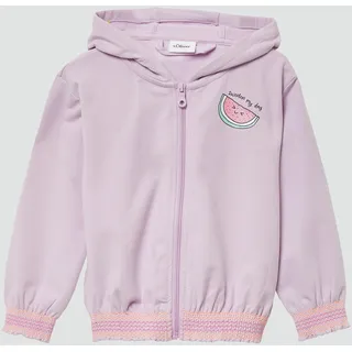 s.Oliver Sweatjacke mit Glitzerpint und Smok-Details - 92/98