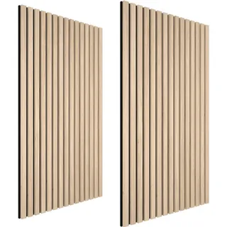 Tectake Akustikpaneel Sonic Eiche Hell 2 St. 120 x 60 x 2,1 cm