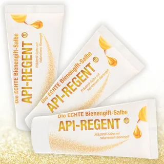 Die ECHTE Bienengiftsalbe – API-REGENT – 3x 50 ml – naturreines Bienengift & ätherische Öle – kühlende Pflege für Muskeln&Gelenke – Seit 1844 – das Original aus Deutschland – ohne Konservierungsstoffe