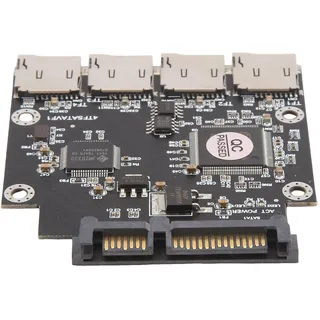 Jeenuuder 4 Wege Micro-SD TF Speicherkarte auf SATA Serie Adapter SSD Modul integriertes Speichermodul