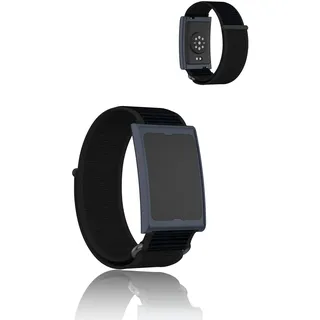 Armband für Amazfit Helio, yystao Nylon Uhrenarmband Kompatibel mit Amazfit Helio, Hautfreundlich Smartwatch Ersatzband 22MM (Schwarz)