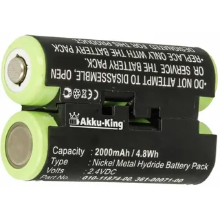 Akku-King Akku kompatibel mit Garmin 010-11874-00 - NI-MH 2000mAh - für Astro 430 Handheld, Oregon 600, 600t, 650, 650t, 700, Striker 4, 4 Fishfinder