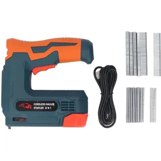 Akku-Nagler, 2-in-1 elektrische Nagelpistole/Tacker, 5 v mit USB-Kabel, Heftklammern und Nägel für Polsterprojekte, Holzbearbeitung - Ej.life