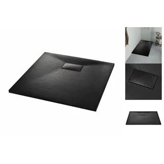 vidaXL Duschwanne SMC Schwarz 90×90 cm