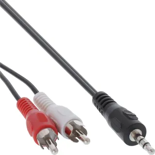 InLine Audiokabel 2x Cinch-Stecker - 3,5mm Klinken-Stecker 10m (89936)