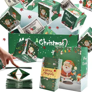 Bpoeee Surprise Gift Box Explosion for Money, Money Gift Boxes for Cash Pop up, Exploding Gift Box, Money Box for Cash Gift, Surprise Box Gift Box for Money (Green,10 pop-up Boxes)