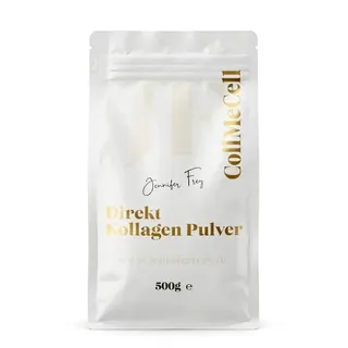 Jennifer Frey 500g Kollagen Hydrolisat Peptide Pulver (0,5 kg) – Collagen Peptide Typ I, II, III - Geschmacksneutrales Eiweiß - Gut Löslich - Made in Germany - Hohe Bioverfügbarkeit