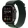 GPS + Cellular 49 mm Titangehäuse schwarz, Nylon Armband grün L