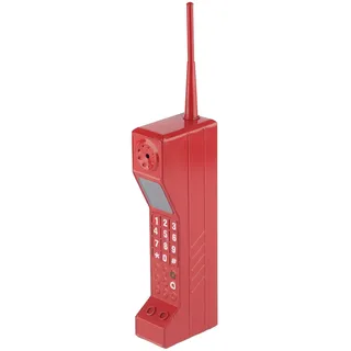 Itonash Retro Handy Modell Vintage Mobiltelefon Attrappe, Old School Brick Phone Dekoration, Klassische Handy Requisite für Wohnzimmer, Schreibtisch und Fotografie (Rot)