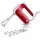 40303 Handmixer deep red/silber