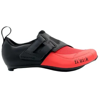 Fizik Transiro R4 Powerstrap Rennradschuhe - Black / Red - EU 43