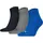 Socken Quarter Plain 3P 3 Paar Blau 43-46