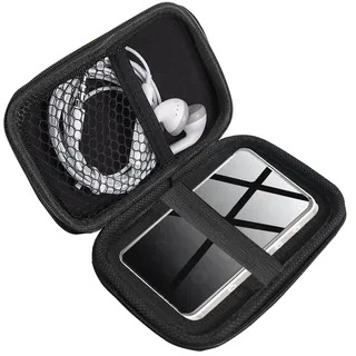 Blueshaweu MP3 Player Tasche Kompatibel für HiFi Walker H2, H2 Touch, G7, G7 Mini – Tragbare MP3 Schutzhülle mit Platz für Ohrhörer, USB-Kabel & Speicherkarte (11 * 7 * 3,5CM)
