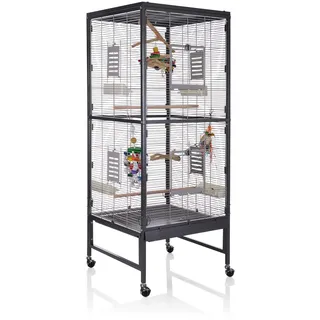 Montana Cages | Vogelvoliere Voliere Vogelkäfig Vogelhaus Käfig Casa 60 - für den Wellensittich, Nymphensittich die Wellensittichvoliere