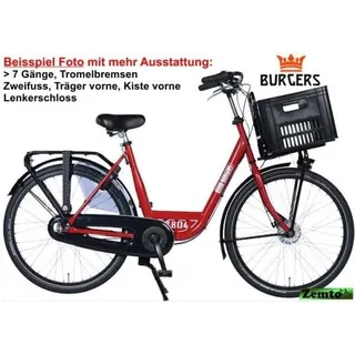 Sehr starkes Hollandrad 26/28 Zoll "Burgers", Leihfahrrad, Firmenfahrrad rot