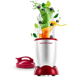 GOURMETmaxx Mr. Magic Standmixer silber/rot 4 tlg. 400 W
