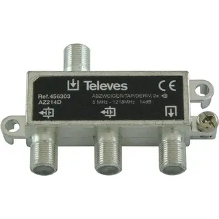 Televes AZ214D 2-fach Abzweiger BK, für CATV 456303