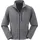 Herren Strickfleecejacke silber grau 54