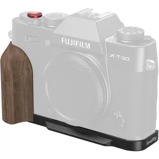 SmallRig 5666 L-förmige Montageplatte mit Holzgriff Schwarz