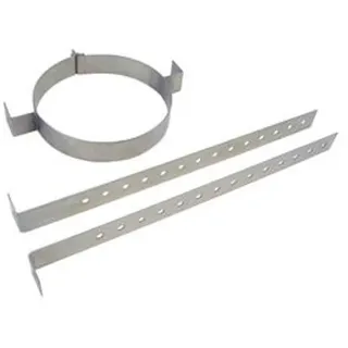 Edelstahl-Abgassystem doppelwandig Sparrenhalter einfach (Ausführung: D130)