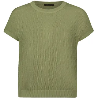 Betty Barclay Lochstrick-Pullover ohne Arm Grün 44