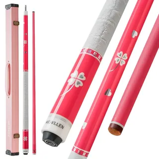 KONLLEN Billardqueue mit geringer Ablenkung junger modischer 58-Zoll-Queue für professionelle Billardtische Geschenke für Erwachsene 12,5 mm Spitze 3/8 x 8-Gelenk Gewicht 19 oz