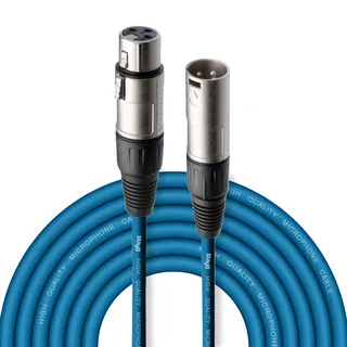 Stagg 6 m hochwertigen XLR-auf XLR-Stecker Mikrofon Kabel blau